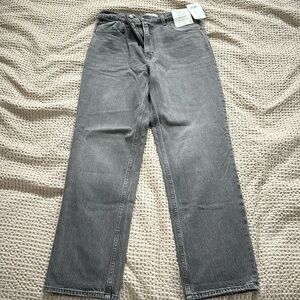 Abercrombie 90’s straight washed black jeans